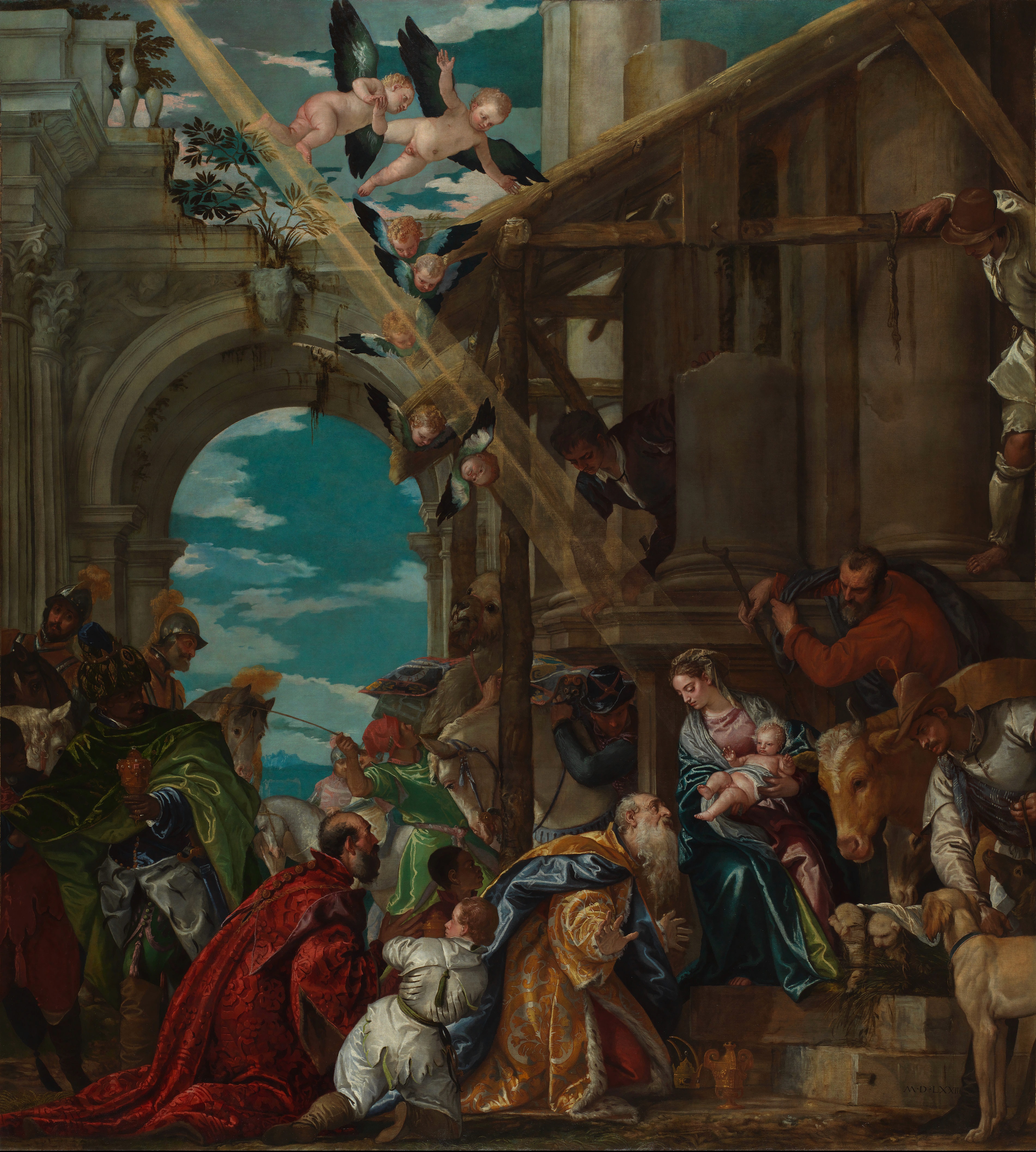 Paolo Veronese, Adoration of the Magi, 1573, zoomable image