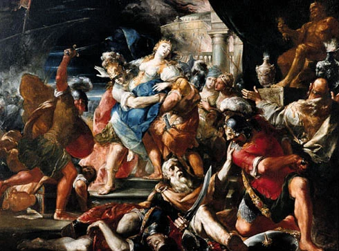 Giovanni Gioseffo dal Sole, Death of Priam, c.1680.