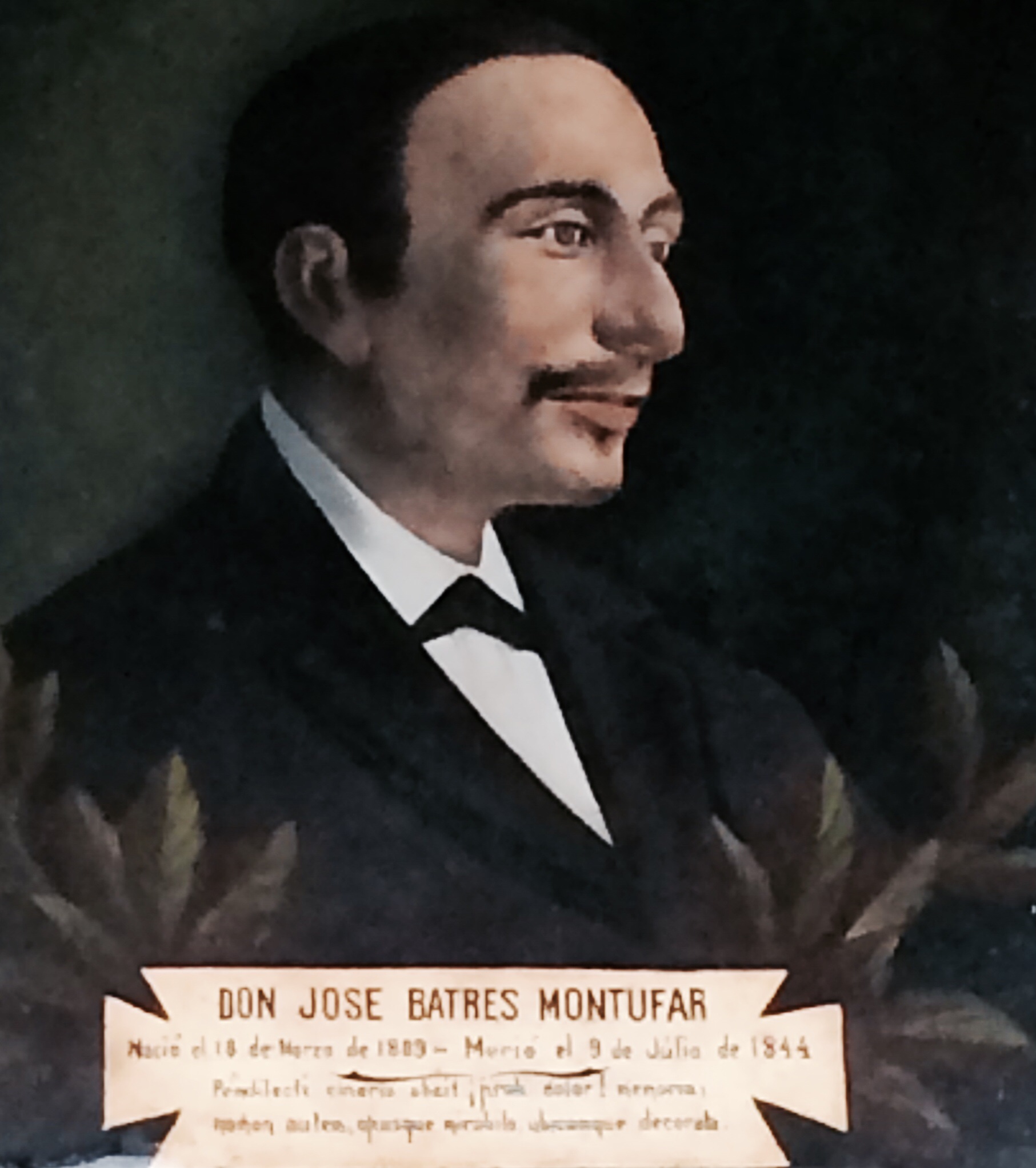 Guatemalan Poet José Batres Montúfar, piano pupil and friend of María Josefa García Granados.
