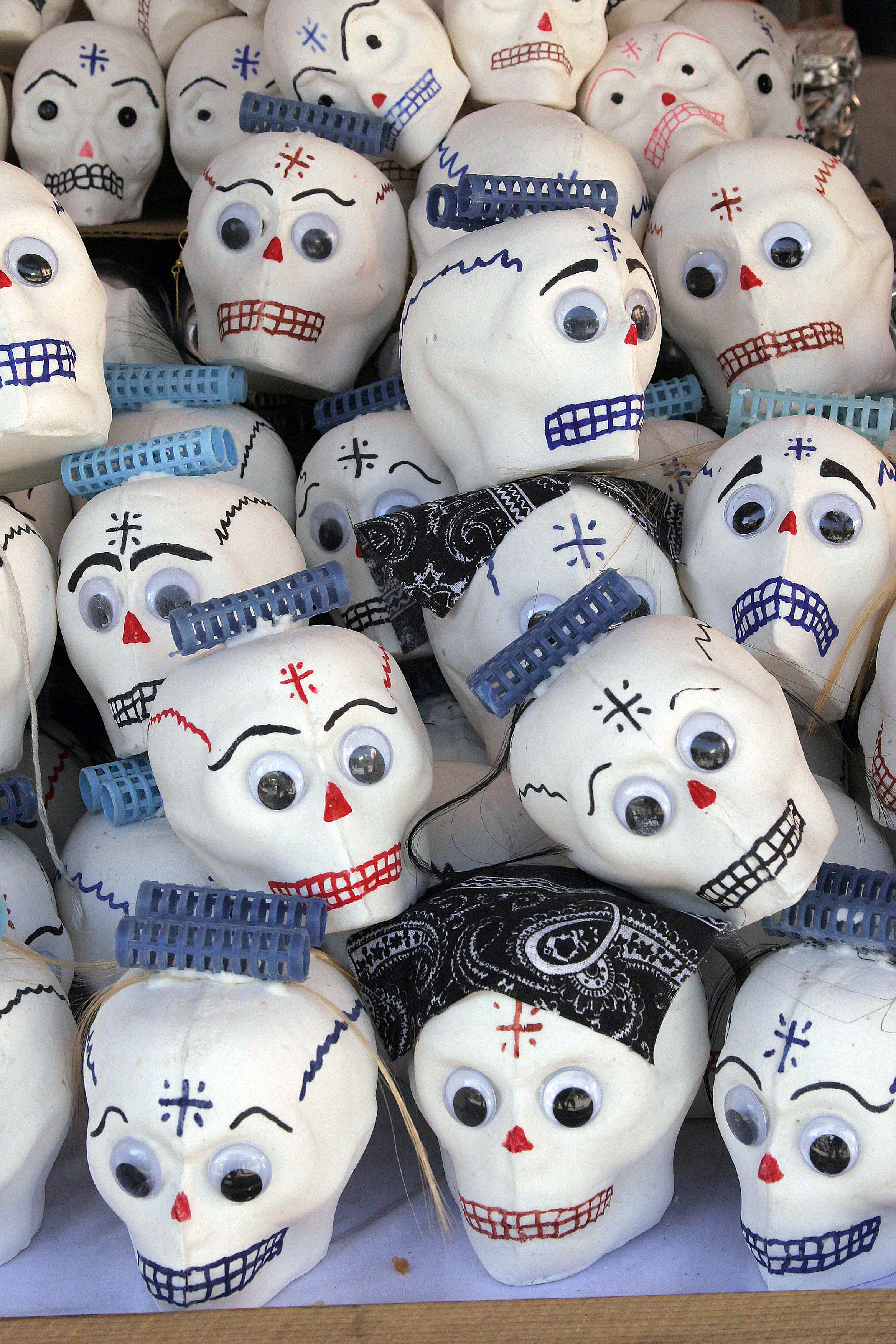 Traditional sugar-made figures in Mexico.