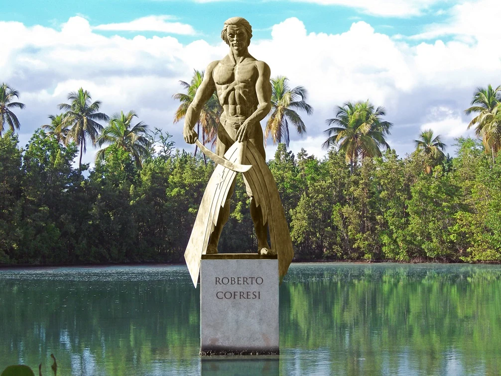 Monument of Roberto Cofresí located in Boquerón Bay.