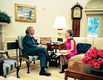 George W. Bush interviewed by Trude B. Feldman