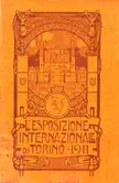 Official Expo logo for the 1911 International Exhibition of Turin featuring a lion emblem and winged figures