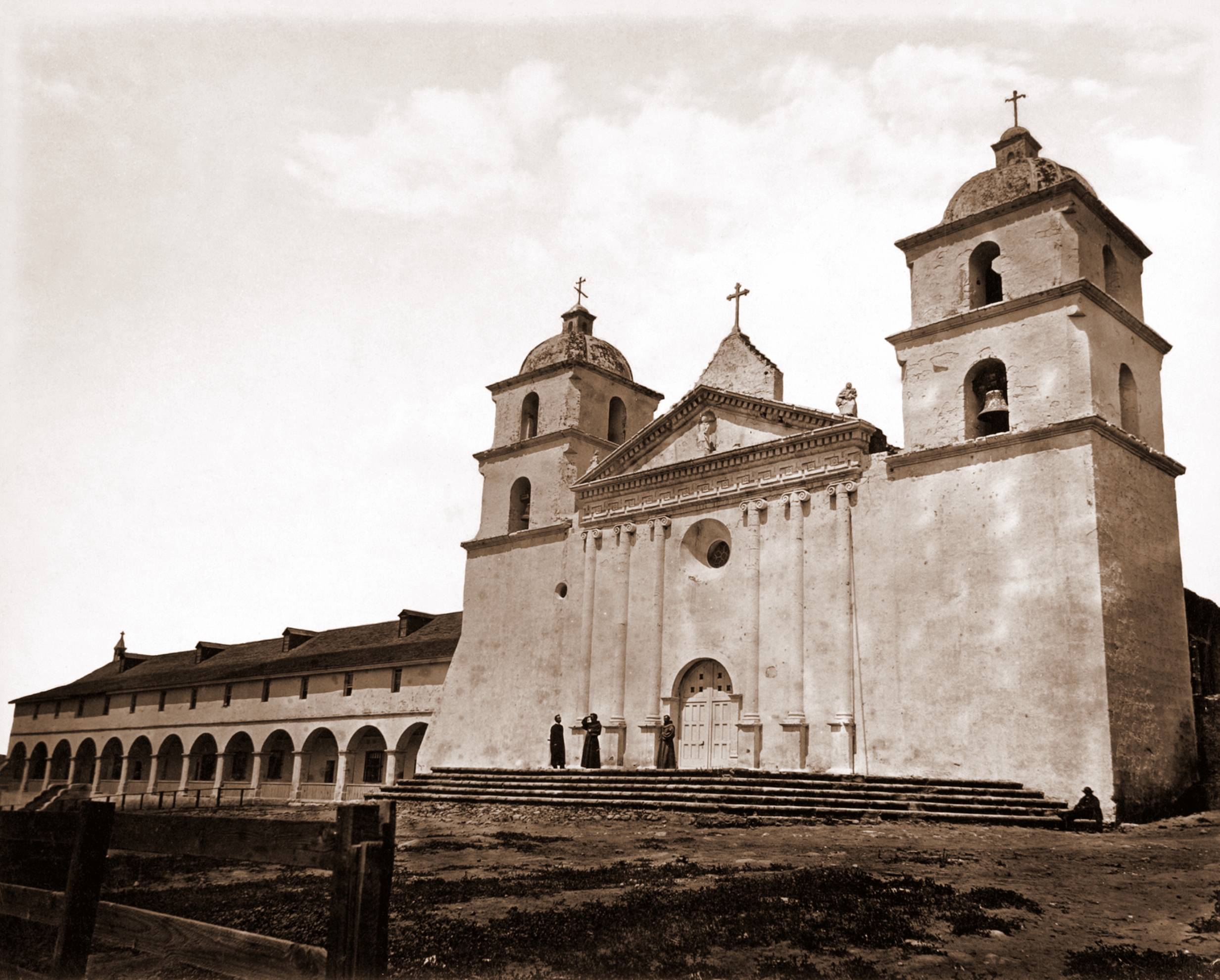 The Mission in 1876, photograph by Carleton Watkins