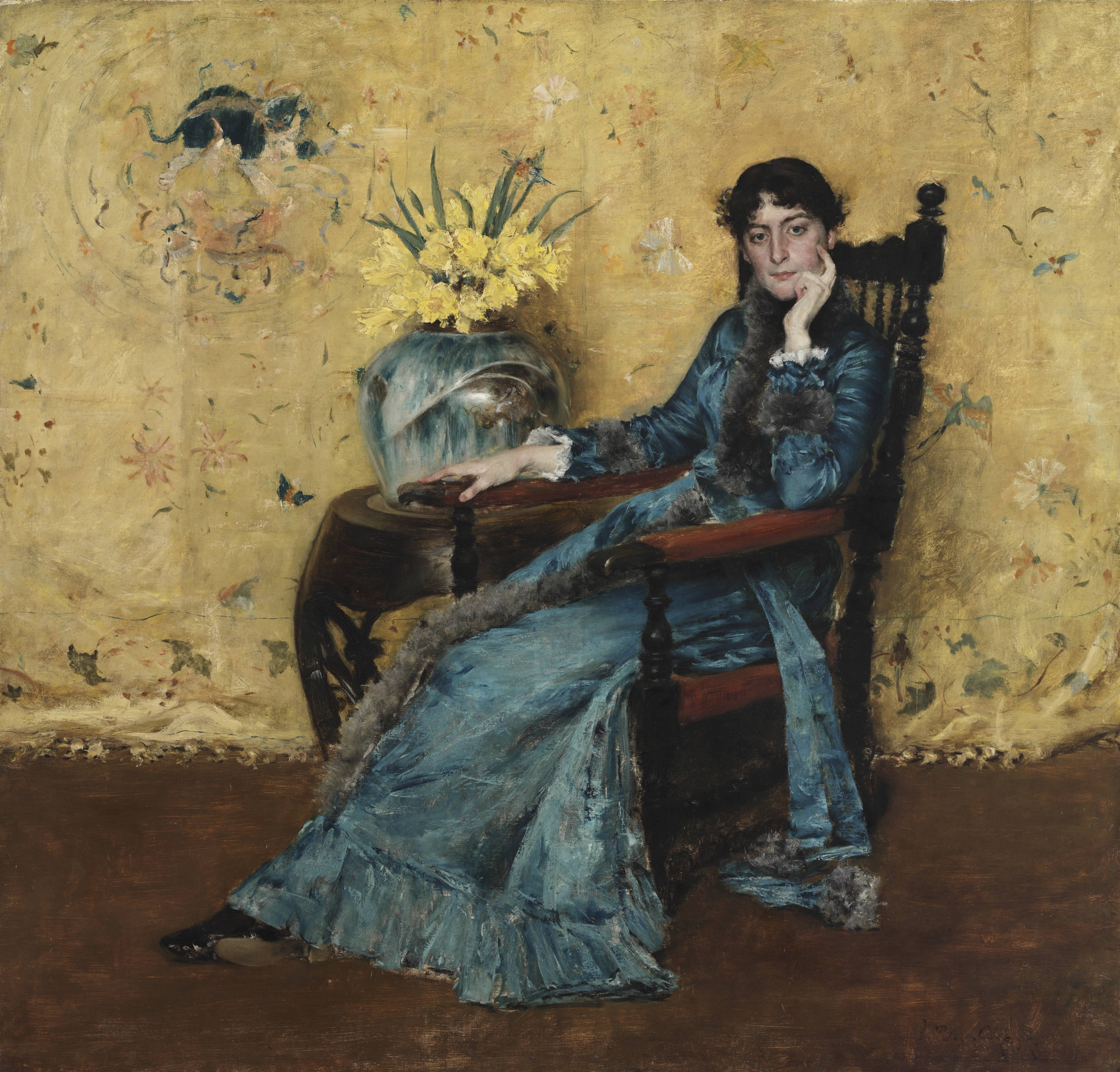 Miss Dora Wheeler  by William Merritt Chase, oil on canvas, 1883, collection Cleveland Museum of Art