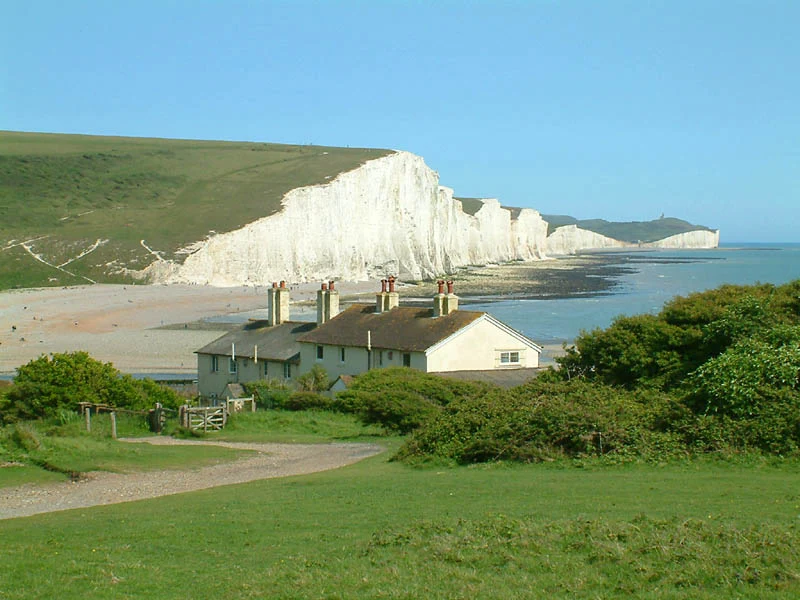 The Seven Sisters, near Eastbourne, viewed from Seaford Head