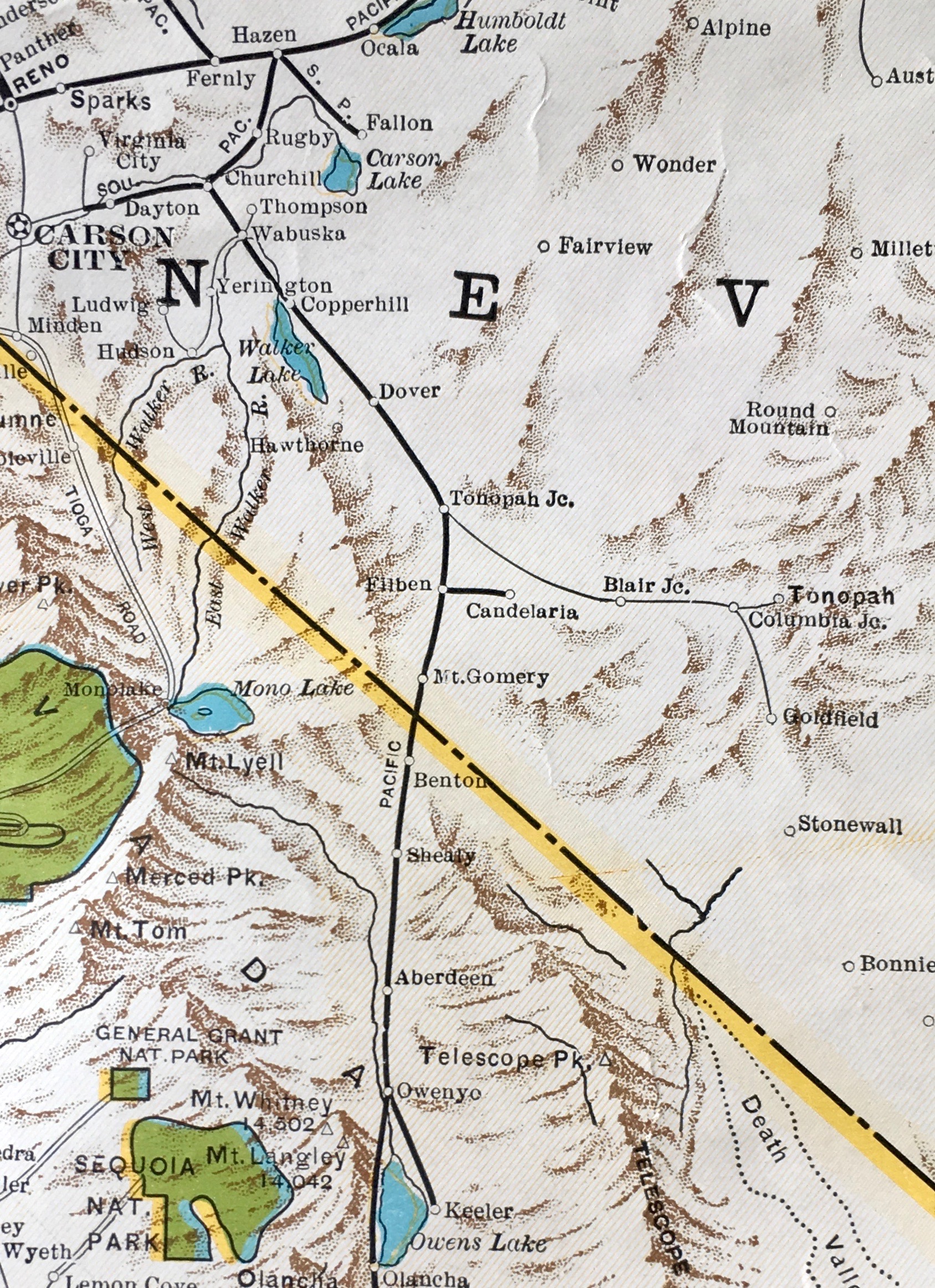 Tonopah and Goldfield Railroad 1931