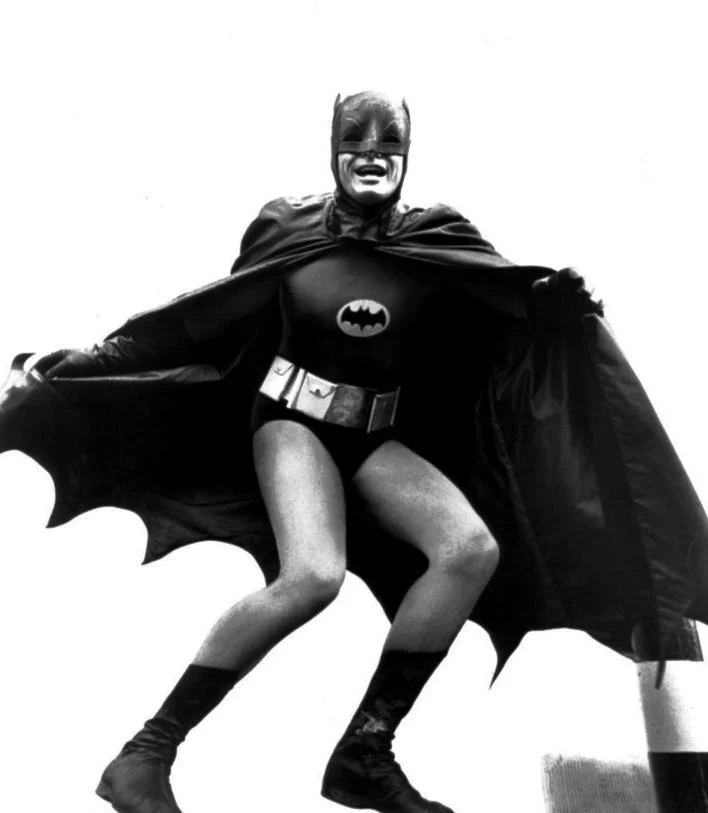 Actor Adam West as Batman