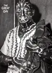 Horace Ridler with intricate black and white body paint and ornate clothing