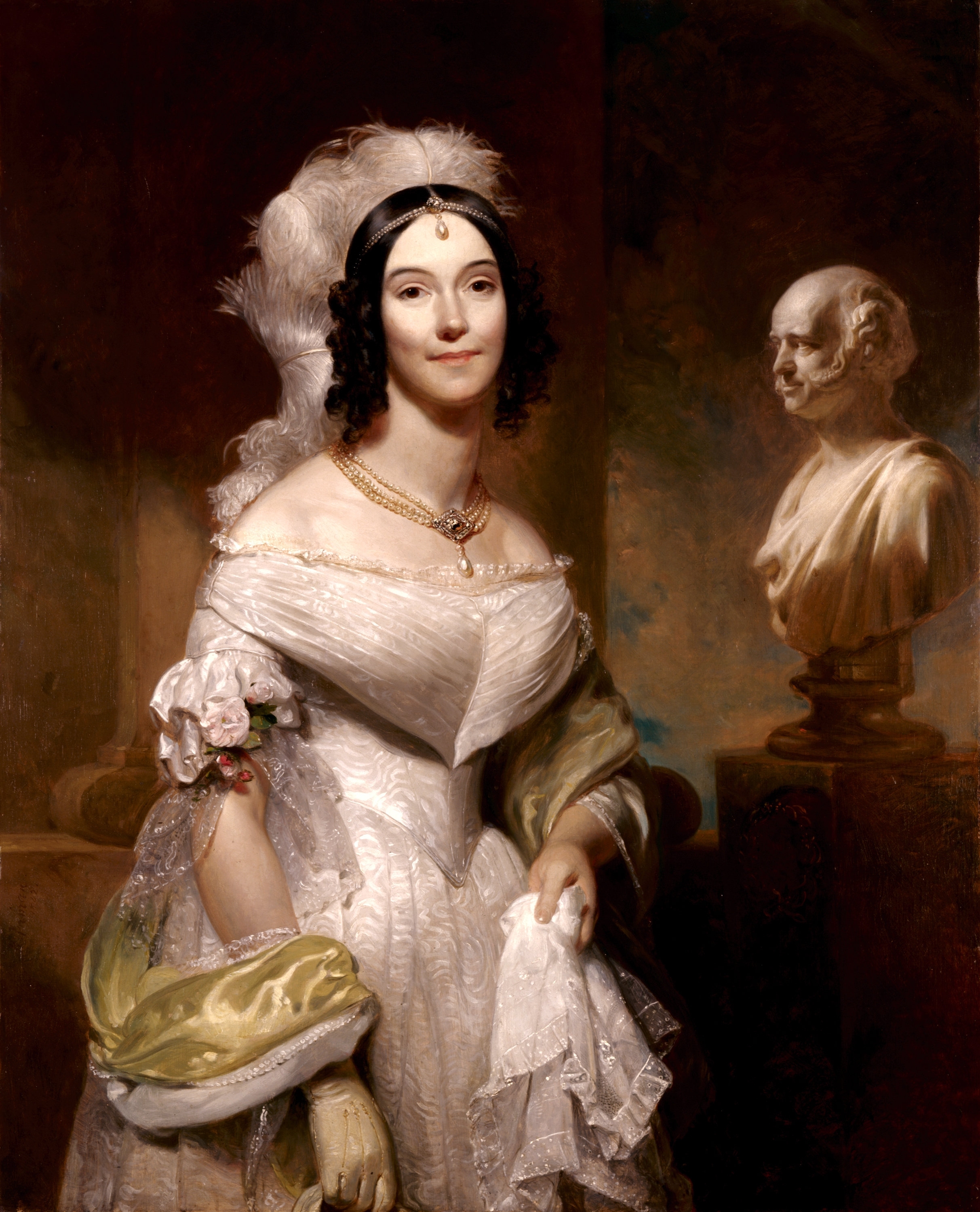 Portrait of Sarah Angelica Singleton Van Buren by Henry Inman (1842)