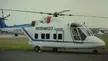 Westland 30 Executive helicopter G-EFIS on an airport tarmac, vintage stock photo