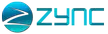 Zync Global logo featuring a blue circular icon with a white stylized Z and modern blue text on a white background
