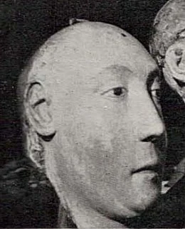 The wood funeral effigy used at her funeral at Westminster Abbey
