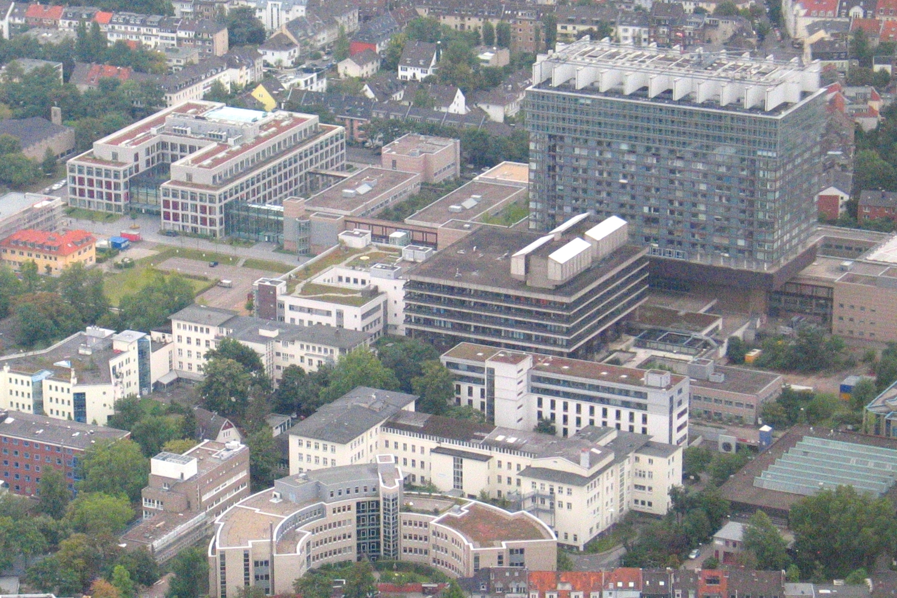 Campus of the Cologne University Hospital in Lindenthal