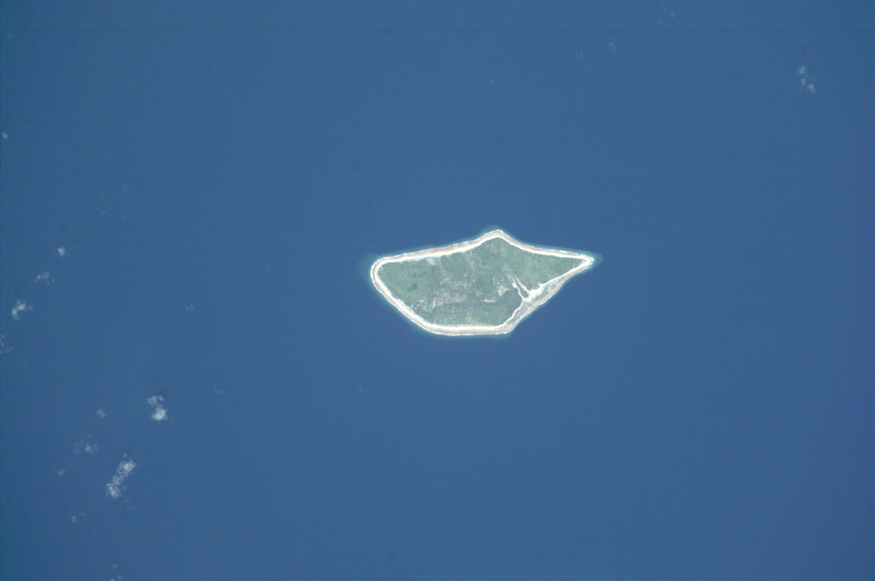 NASA picture of Tikei Island