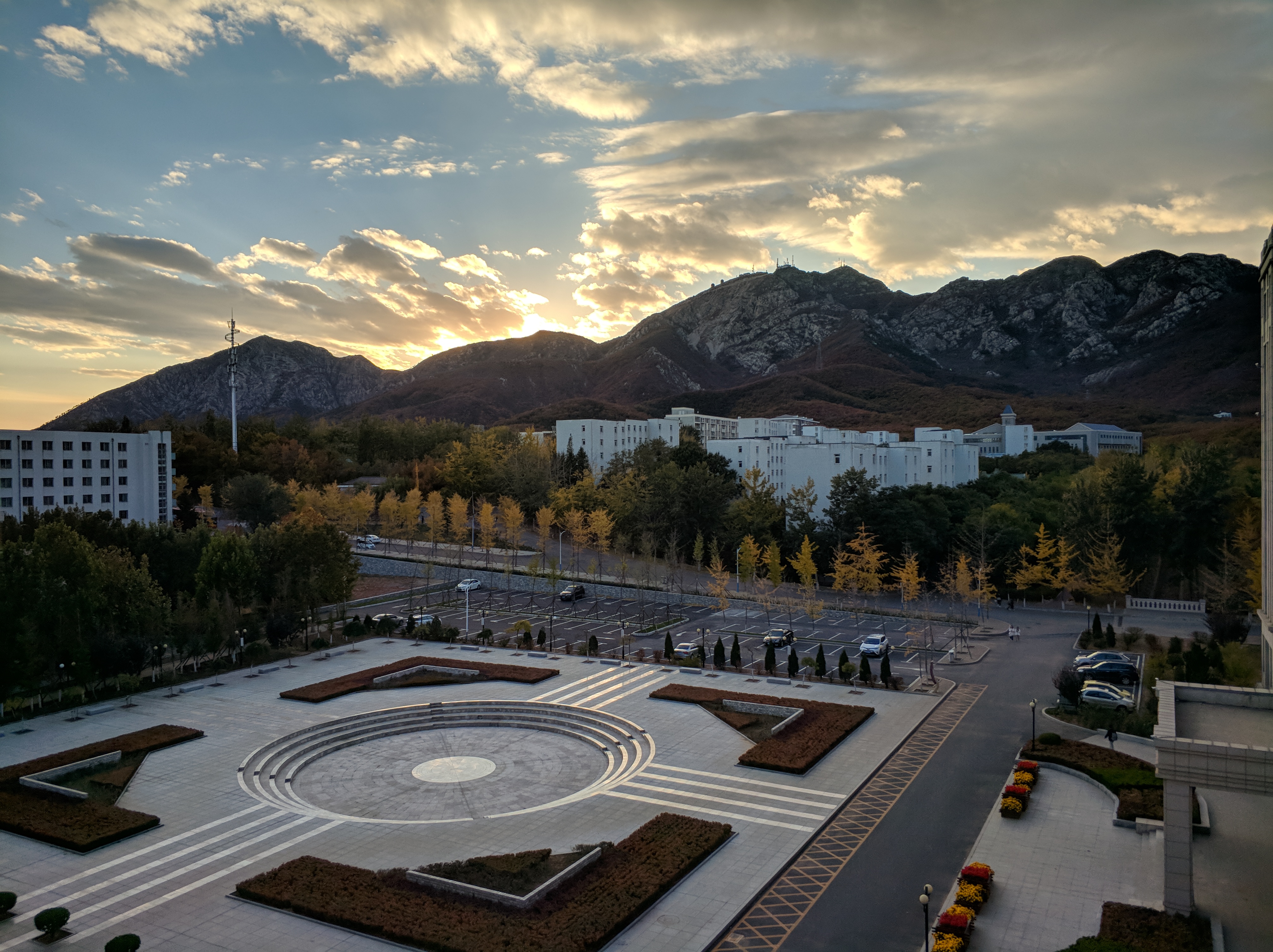 Dahei Mountain, viewed from the campus of Dalian University
