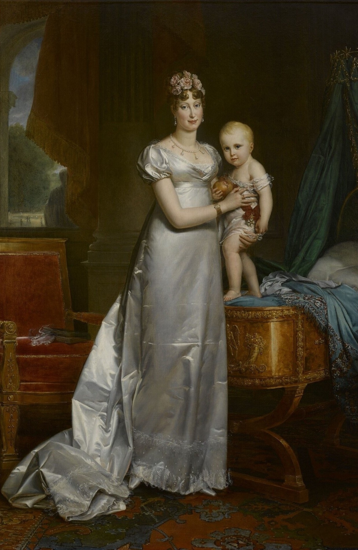 Empress Marie Louise and her son Napoleon, King of Rome, by François Gérard, 1813