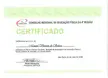 Pilates certificate from the Conselho Regional de Educação Física da 4ª Região in Brazil