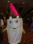 Stay Puft Marshmallow Man costume and group at DragonCon
