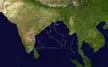 North Indian Ocean cyclone season summary map showing storm track lines across South Asia and the Bay of Bengal