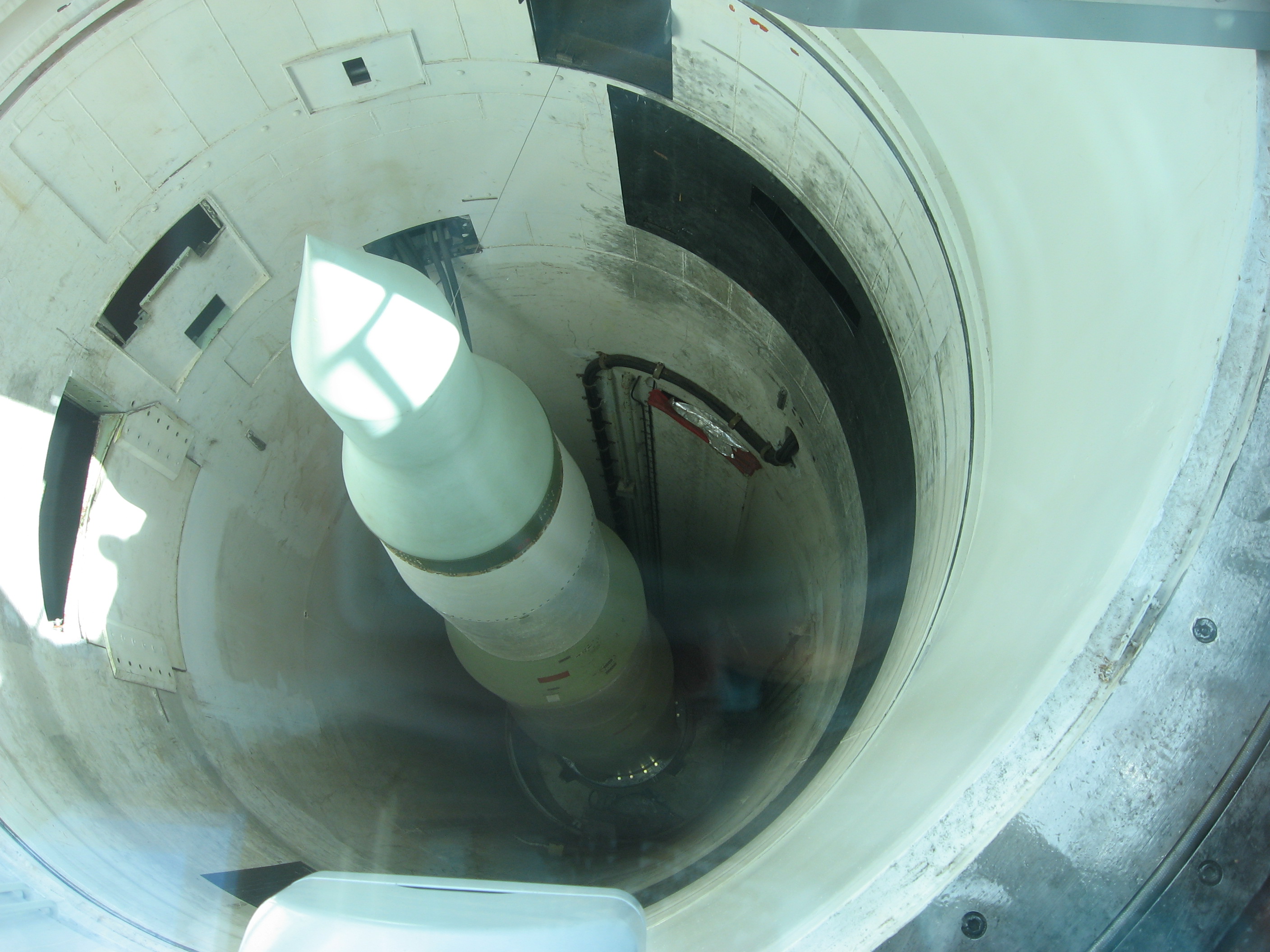 A view of the silo from above