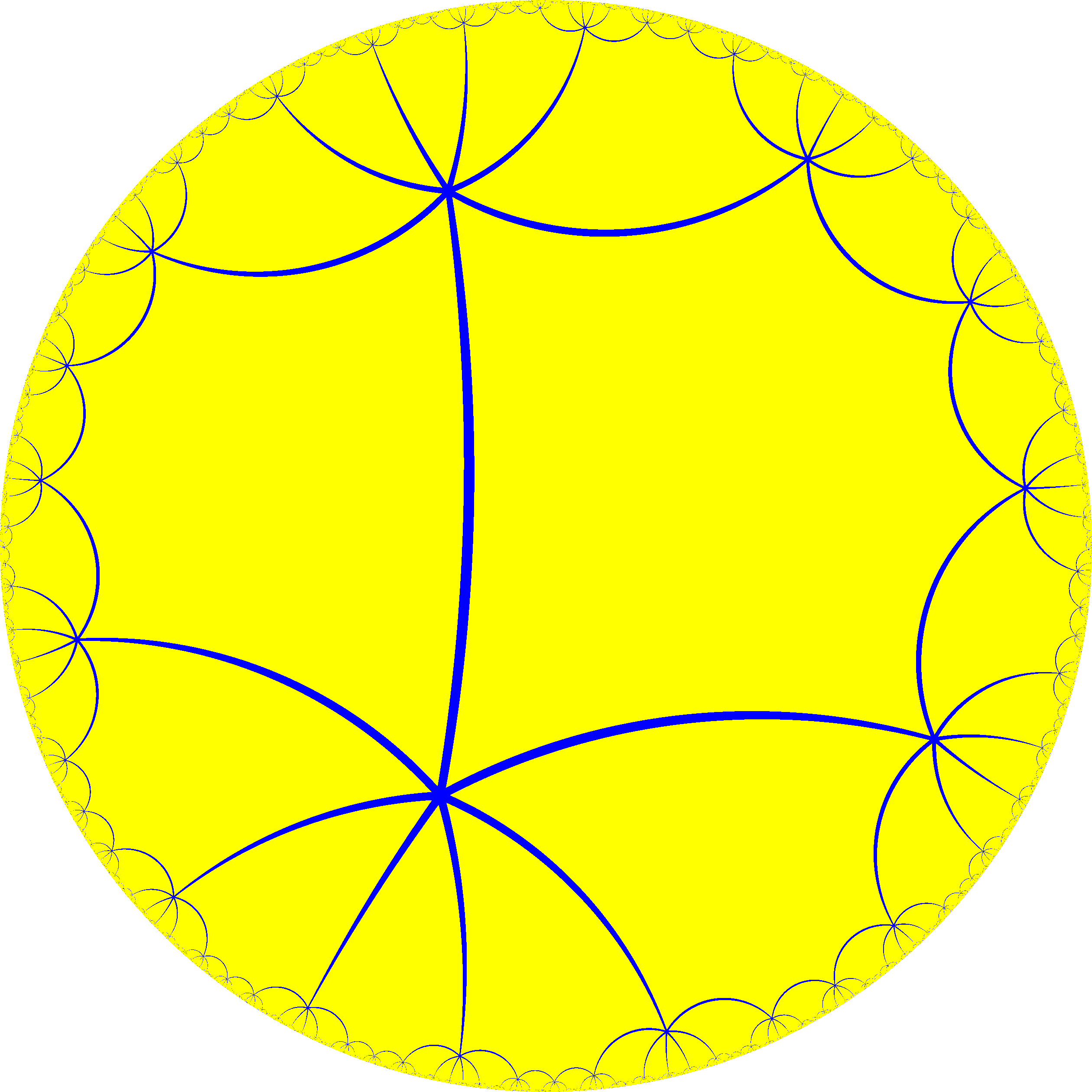 Order-6 hexagonal tiling
