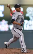 Quintana pitching for the White Sox in 2012