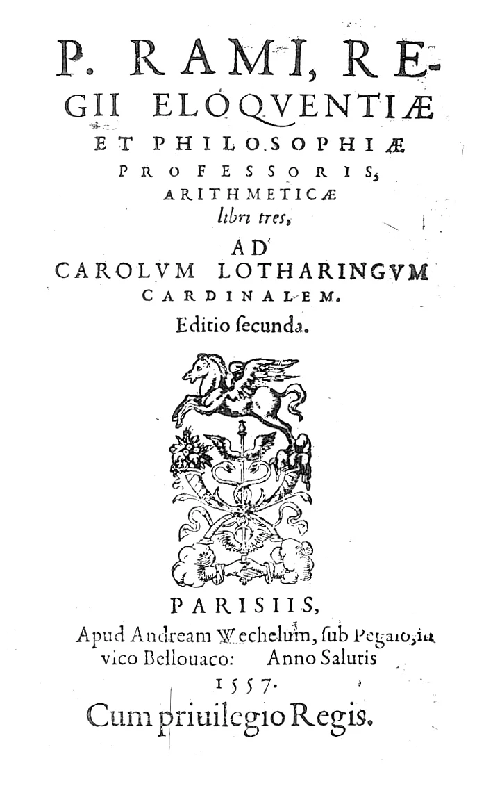 Arithmeticae libri tres, 1557