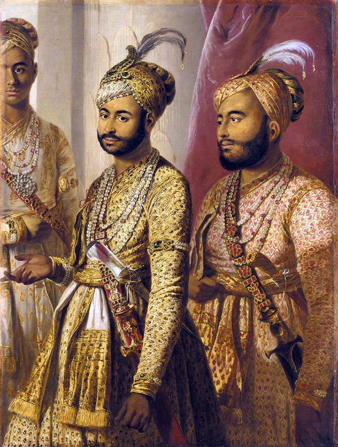 Umdat ul-Umara and Amir ul-Umara, sons of Muhammad Ali, portrait by Tilly Kettle