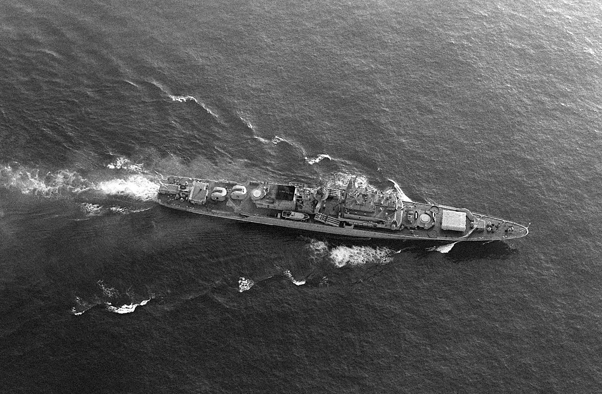 Razumnyy 750 miles west of Midway Island in 1985.