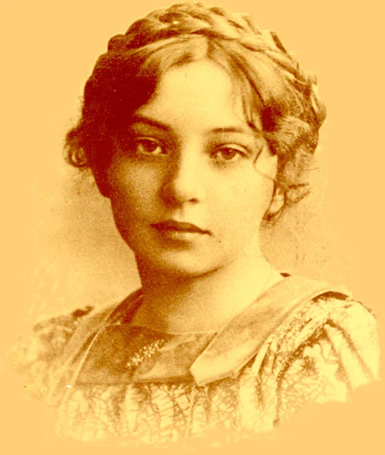 Undset as a young girl