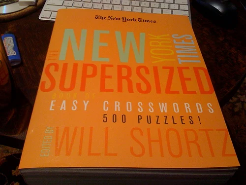 Happiness is a new huge book of NY Times crosswords I haven't done