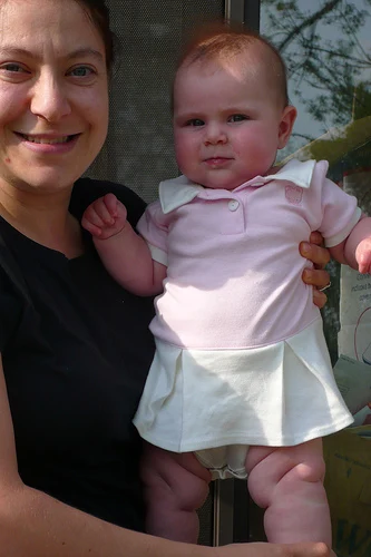 Modelling her Tennis dress